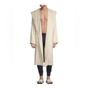 Bottega Veneta Intreccio Pattern Beige Bathrobe - Size M. New with Tags